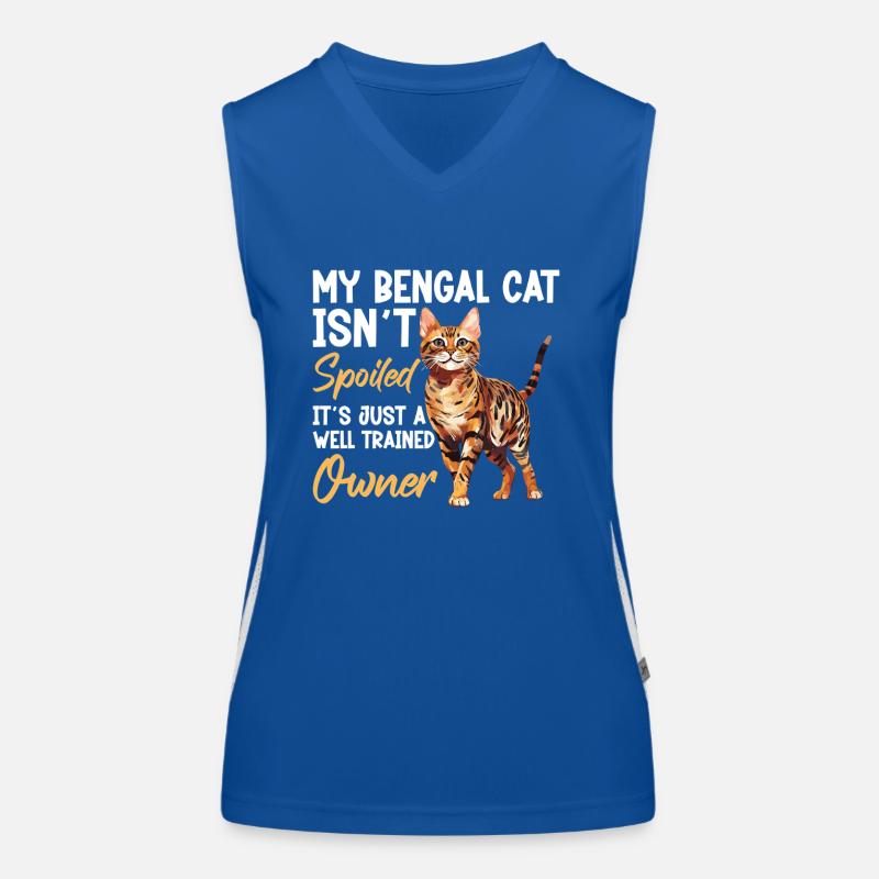 Mon chat Bengal n’a pas gâché cela Débardeur respirant contrasté Femme