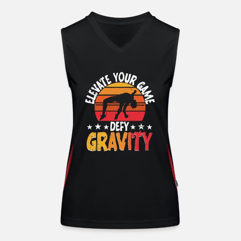 High Jump Elevate Your Game Defy Gravity Women's Functional Contrast Tank Top