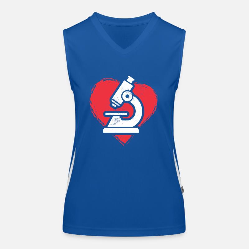 Amour Scientifique de laboratoire médical Drôle Scientifique MLS Débardeur respirant contrasté Femme