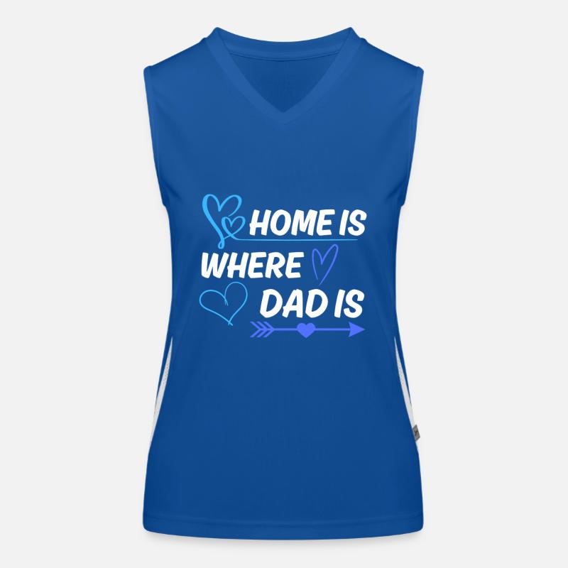 Dad Saying Design for Father's Day Women's Functional Contrast Tank Top
