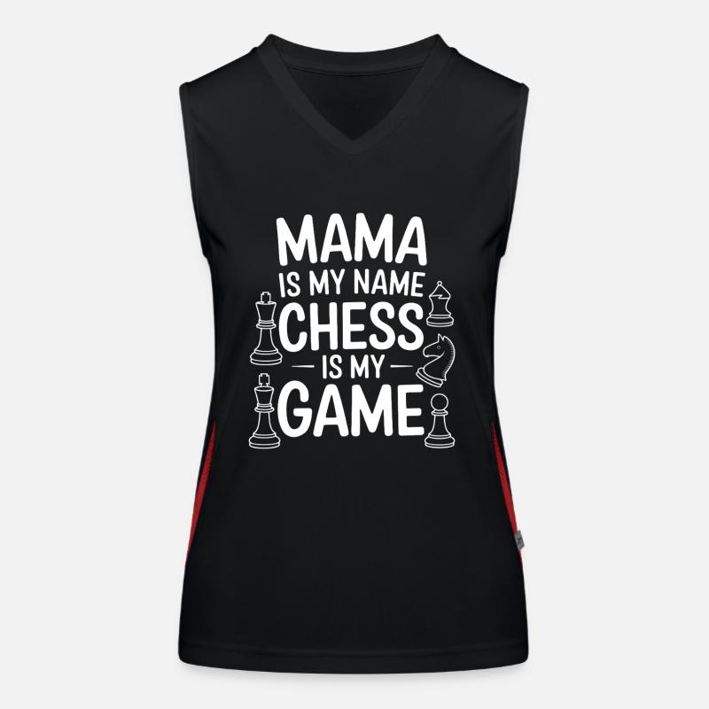 Fière maman d’échecs design Débardeur respirant contrasté Femme