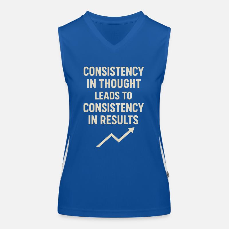 La cohérence dans la pensée conduit à la cohérence dans la pensée Débardeur respirant contrasté Femme