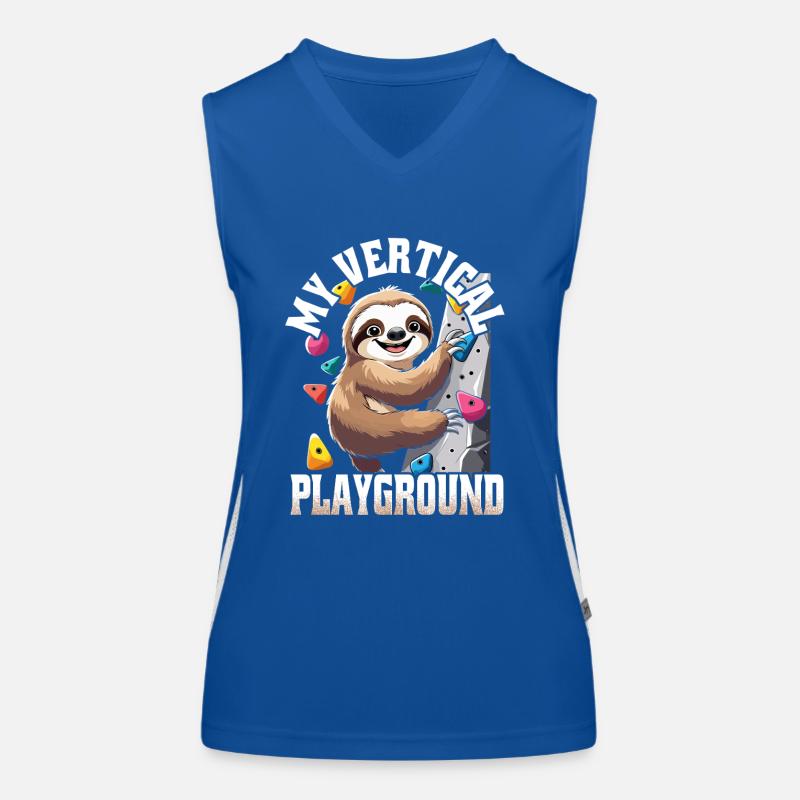 Escalade intérieure Mon terrain de jeu vertical Débardeur respirant contrasté Femme