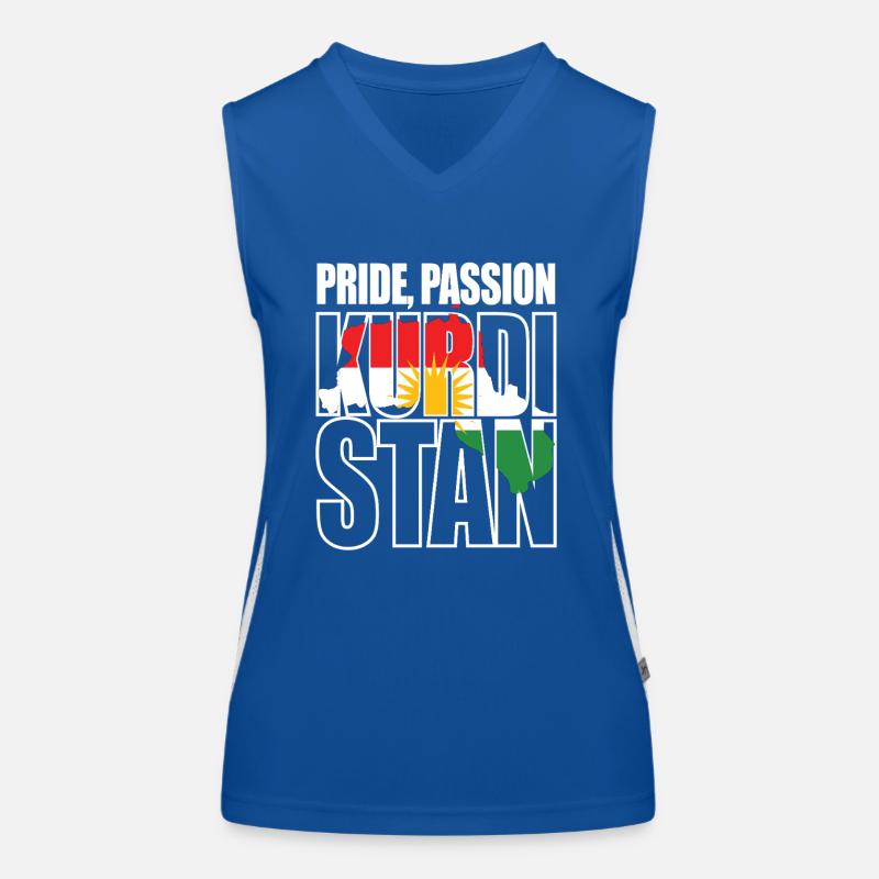 Pride Passion Kurdistan Kurde Kurden Funktionelles Kontrast-Tank Top für Frauen