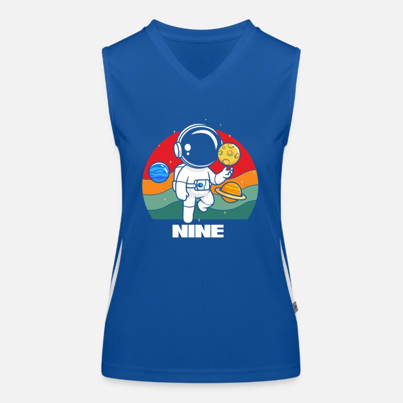 Astronaute Space Adventure Nine Débardeur respirant contrasté Femme