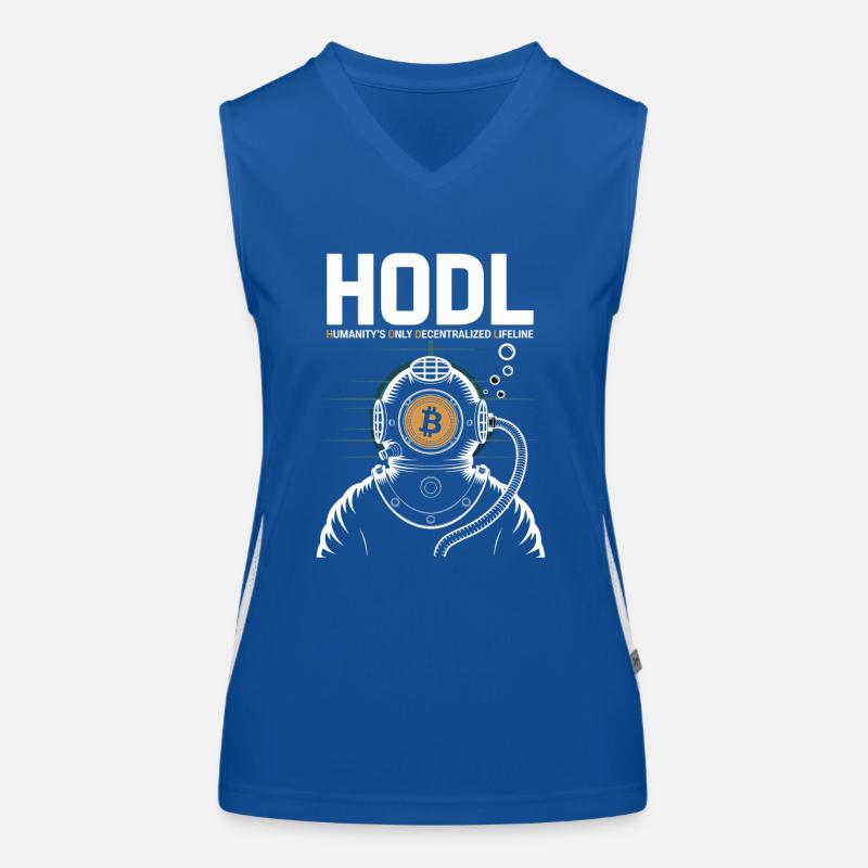 Bitcoin Funktionelles Kontrast-Tank Top für Frauen