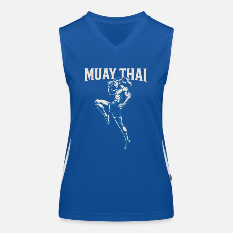 Boxe Muay Thai Débardeur respirant contrasté Femme