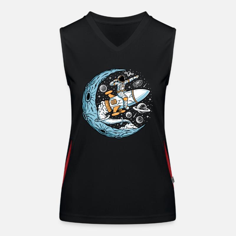 Astronaute à bord d’une fusée dans l’espace Débardeur respirant contrasté Femme