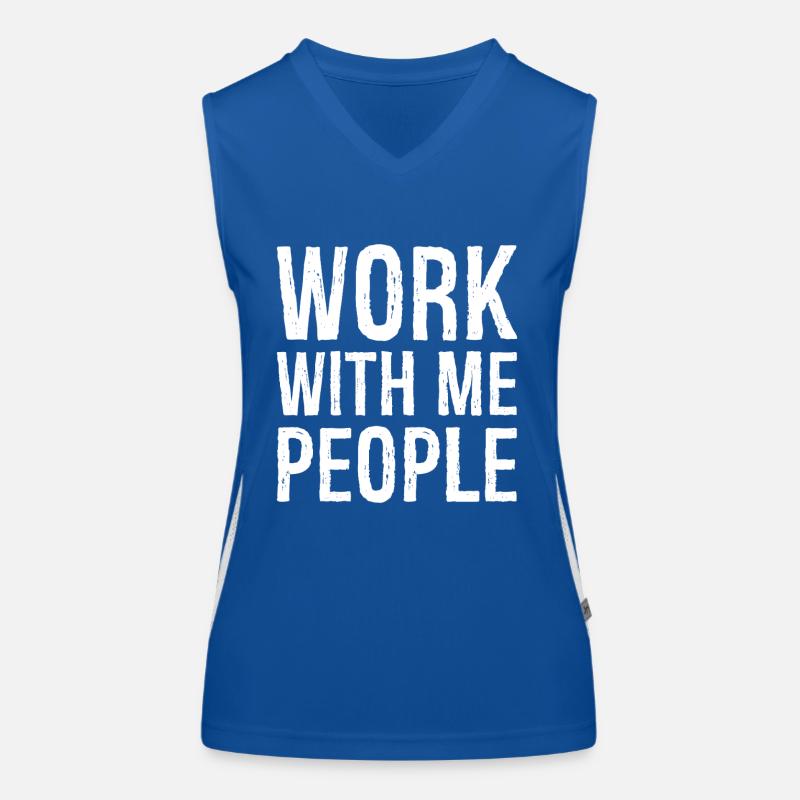 work with me people Débardeur respirant contrasté Femme
