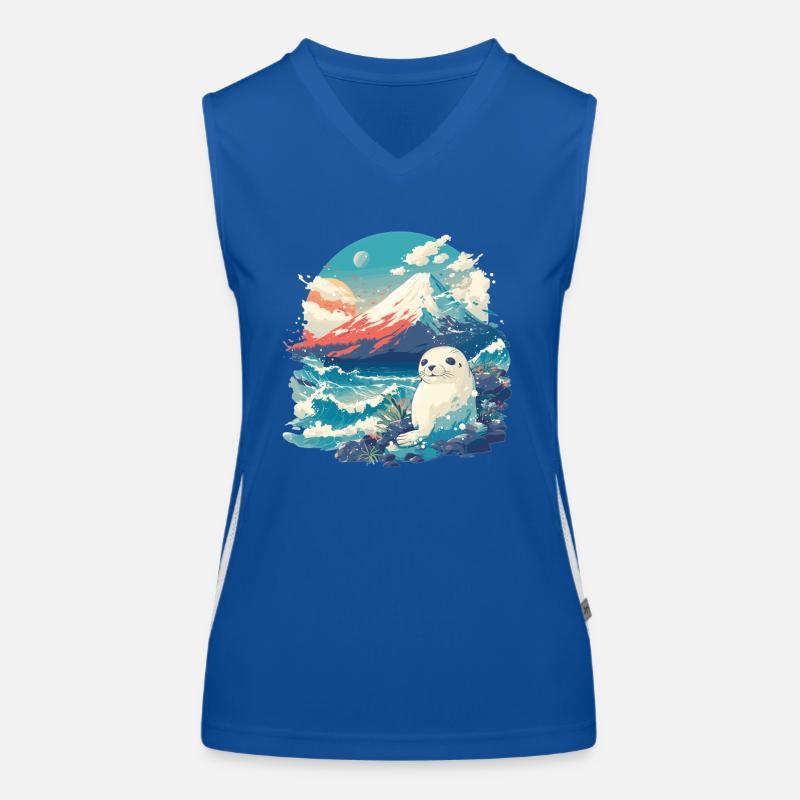 Robben Robbe Funktionelles Kontrast-Tank Top für Frauen