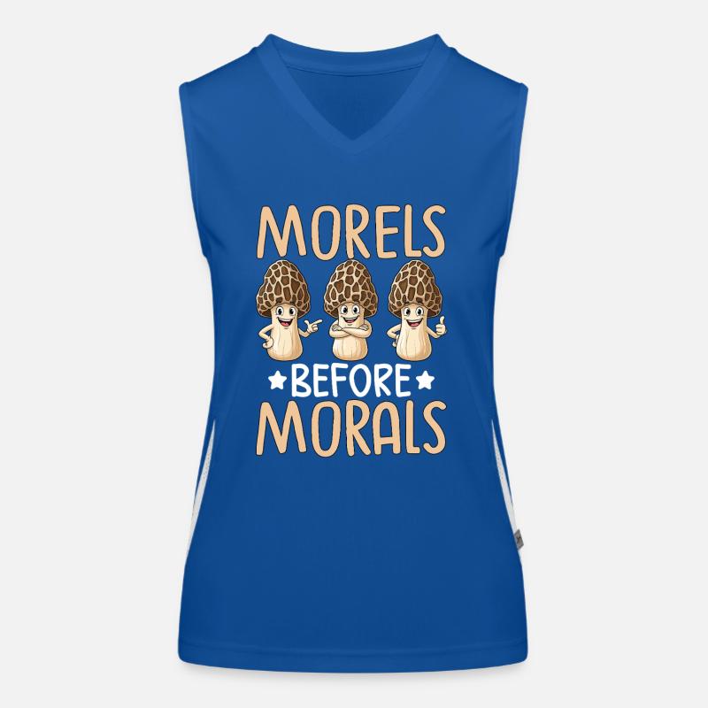 Morels Before Morals Women's Functional Contrast Tank Top