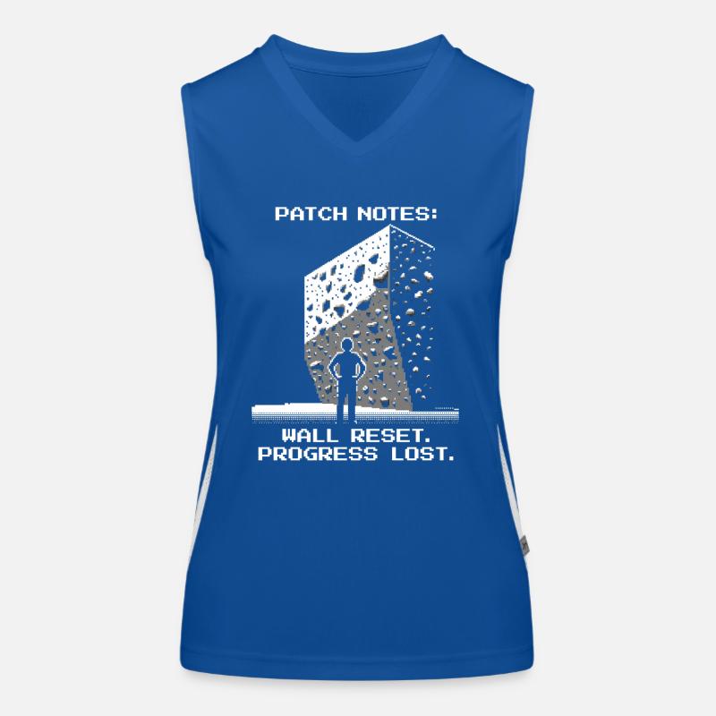 Wall Reset | Bouldering Pixel Art Set Women's Functional Contrast Tank Top