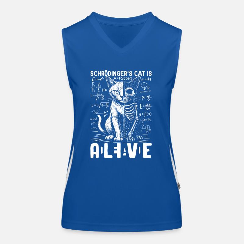Schrödinger's Cat Dead and Alive Women's Functional Contrast Tank Top