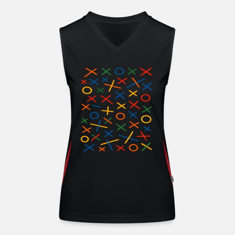 Geometric Pattern Design Women's Functional Contrast Tank Top