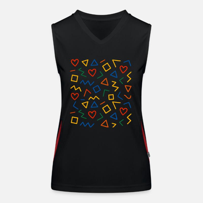 Geometric Pattern Design Women's Functional Contrast Tank Top