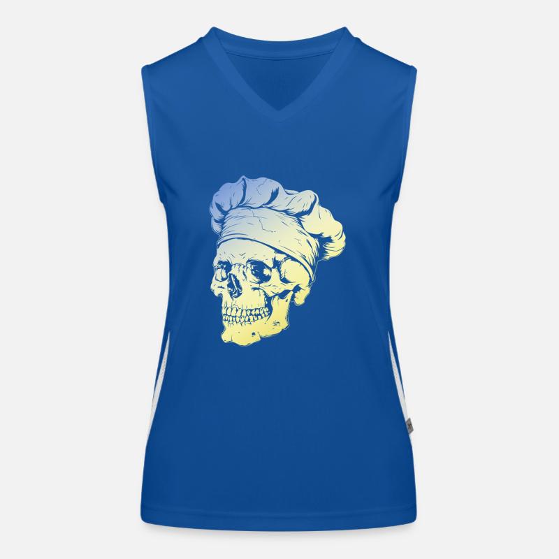 Chef Skull Women's Functional Contrast Tank Top