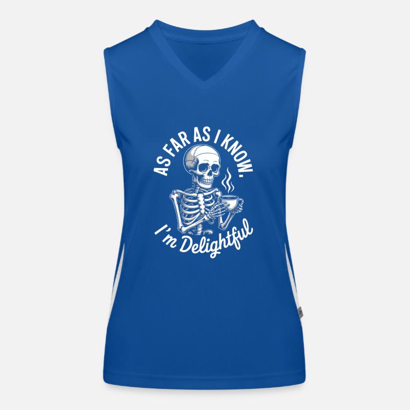 As far as I know I'm delightful! Sarcasm Women's Functional Contrast Tank Top