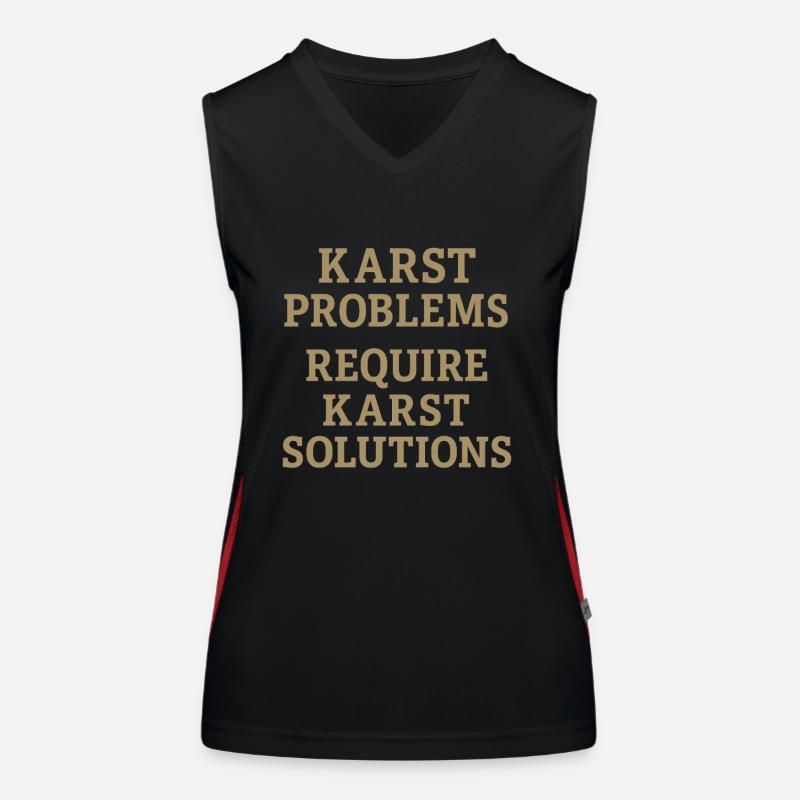 Speleology Cave Science Caving Student Geology Women's Functional Contrast Tank Top