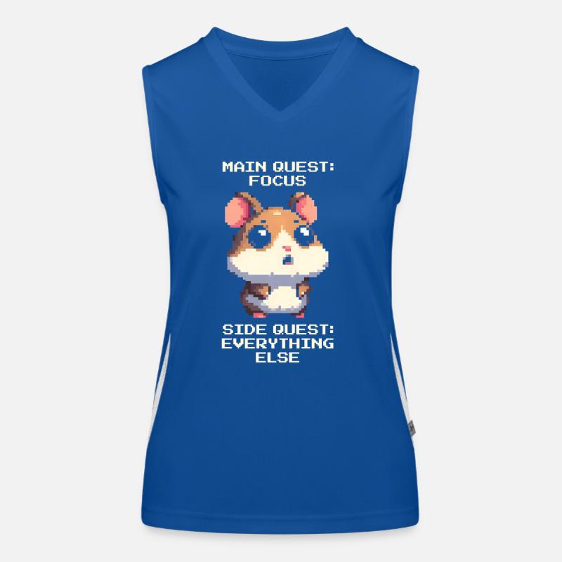 Focus: Main Quest | ADHD Side Quests Everywhere Women's Functional Contrast Tank Top