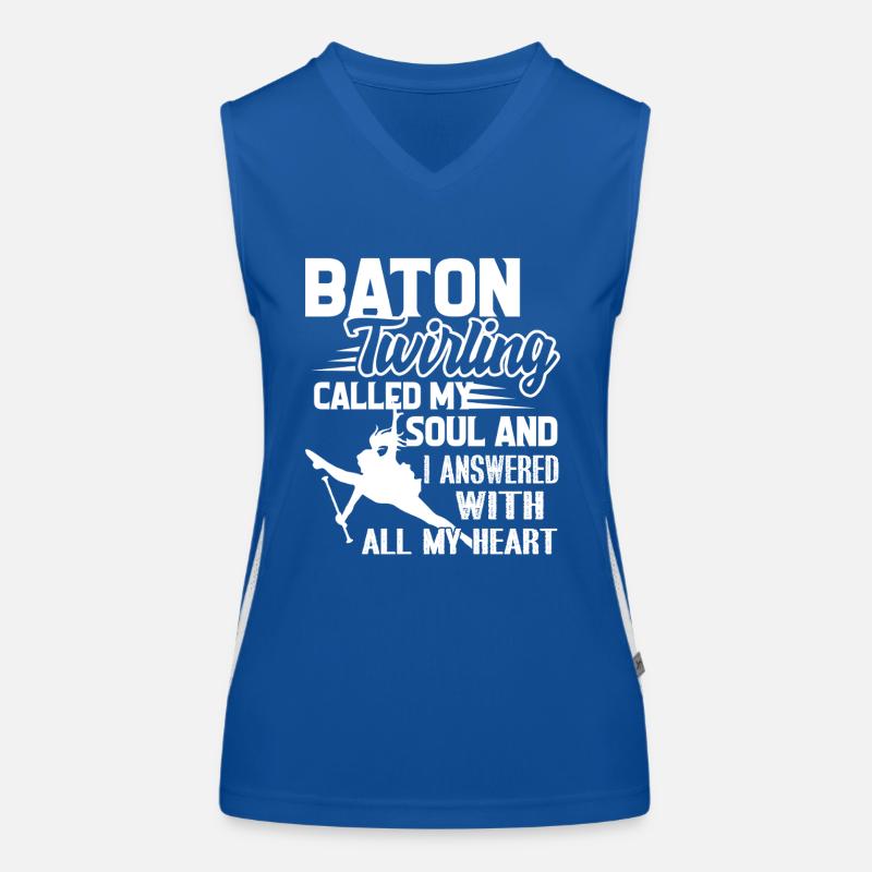 Baton Twirling Called My Soul Women's Functional Contrast Tank Top