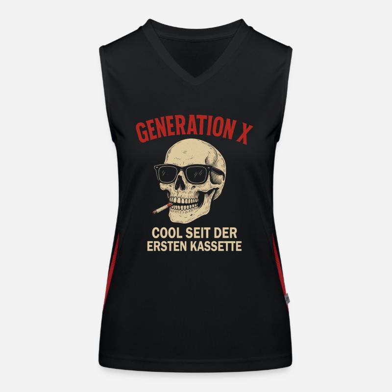 Generation X Cool Since First Cassette Women's Functional Contrast Tank Top