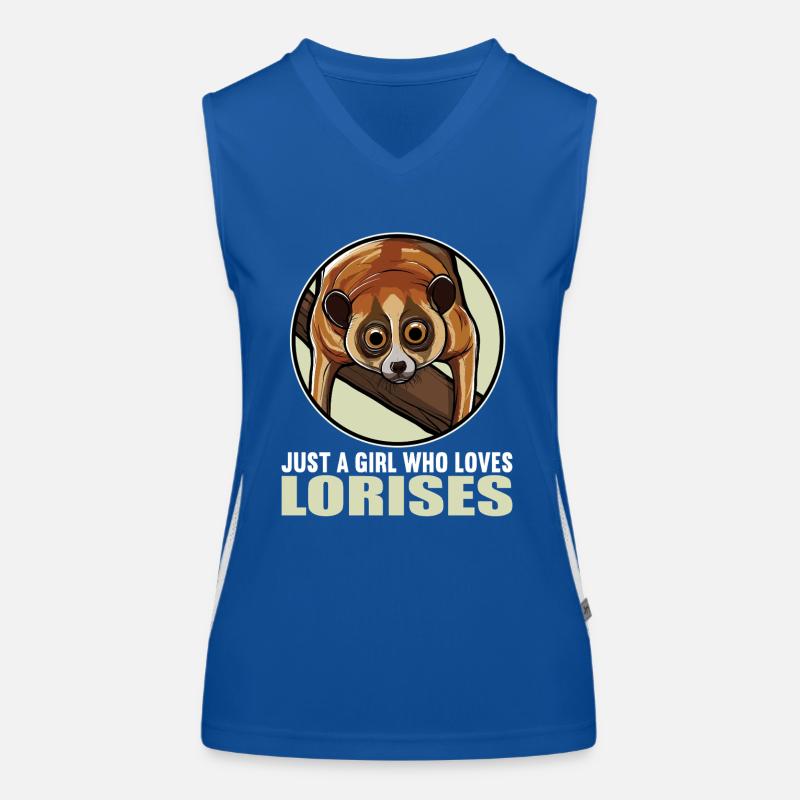 Plumploris Loris Funktionelles Kontrast-Tank Top für Frauen