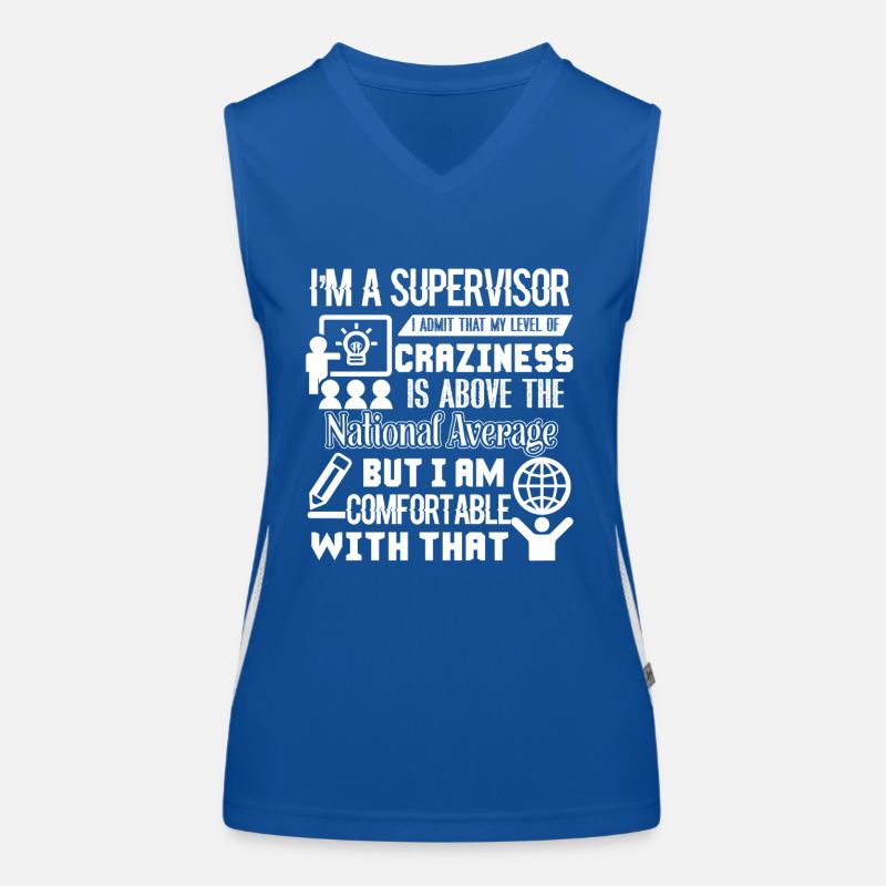 Supervisor I am A Supervisor Women's Functional Contrast Tank Top