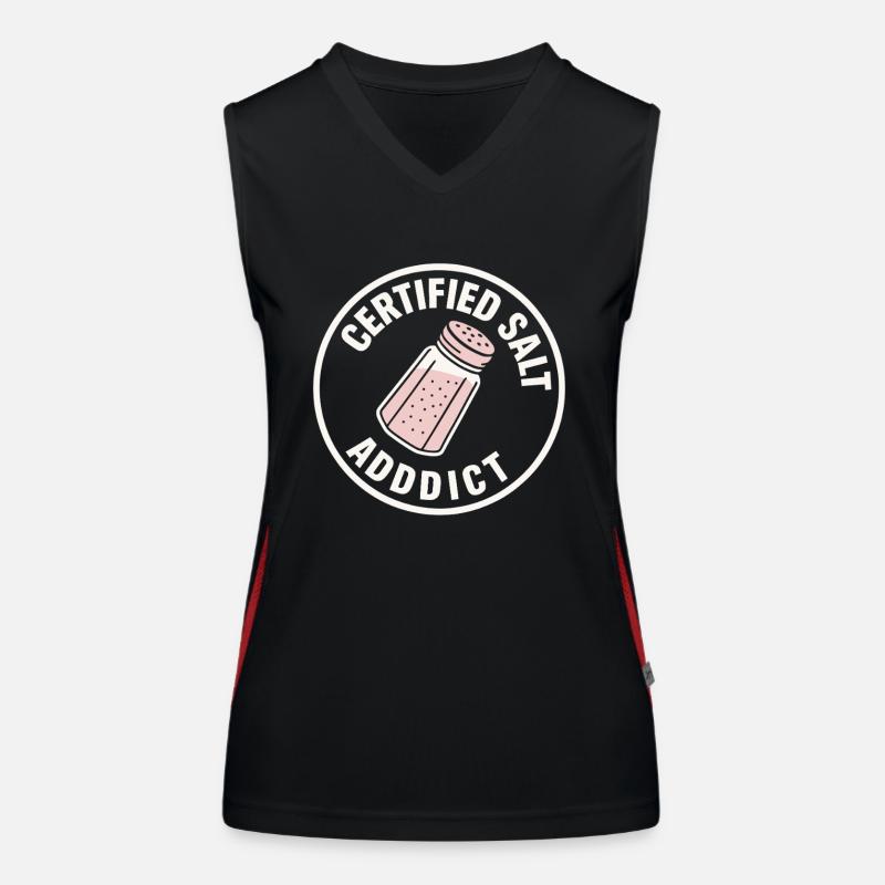 Salt Lover Sodium Dependent Nacl Meme Women's Functional Contrast Tank Top