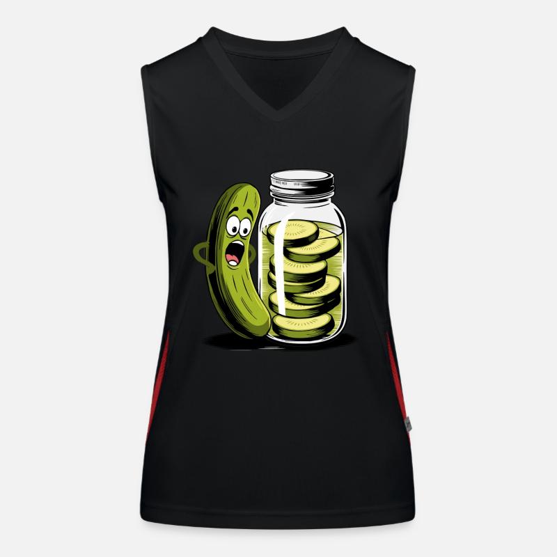 Concombre Concombre Pot Débardeur respirant contrasté Femme