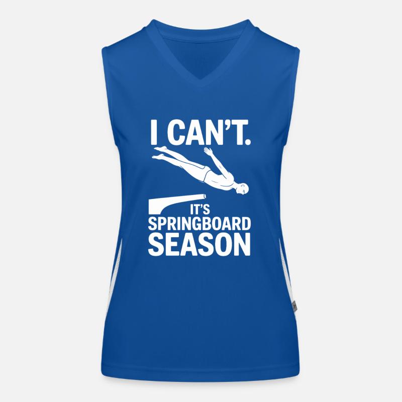 Diving diving board Women's Functional Contrast Tank Top