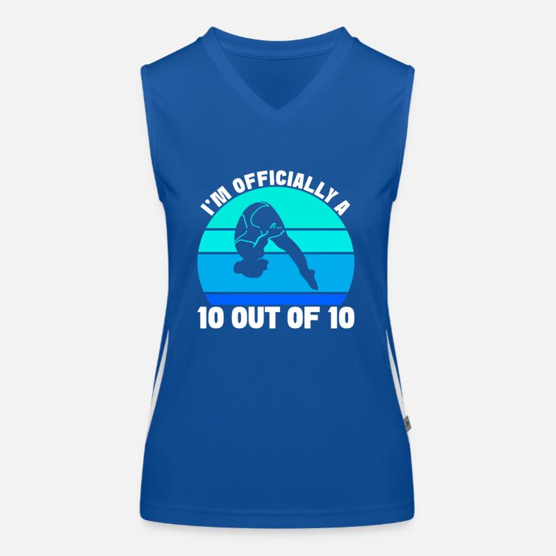 Diving diving board Women's Functional Contrast Tank Top