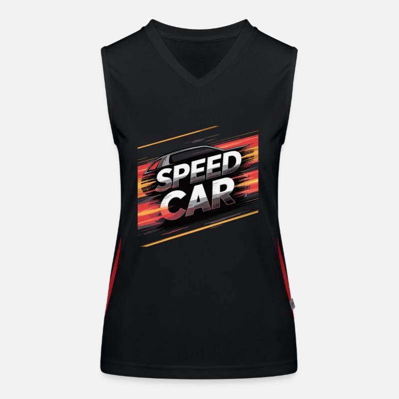 PERFORMANCE-AUTO Funktionelles Kontrast-Tank Top für Frauen