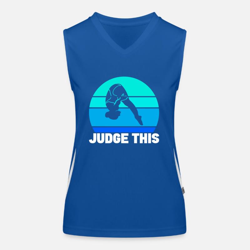Diving diving board Women's Functional Contrast Tank Top
