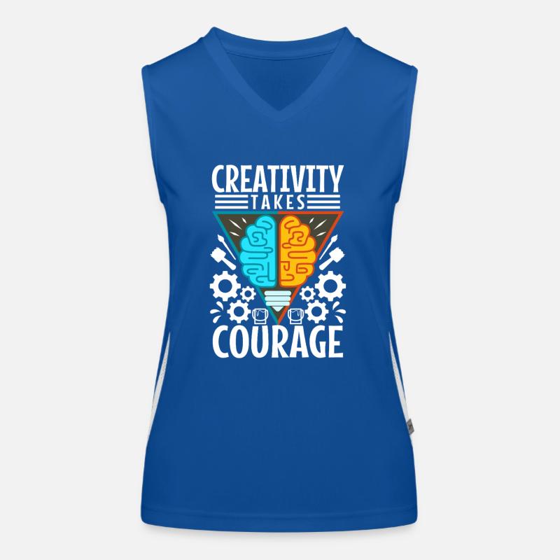 Creativity Takes Courage Women's Functional Contrast Tank Top