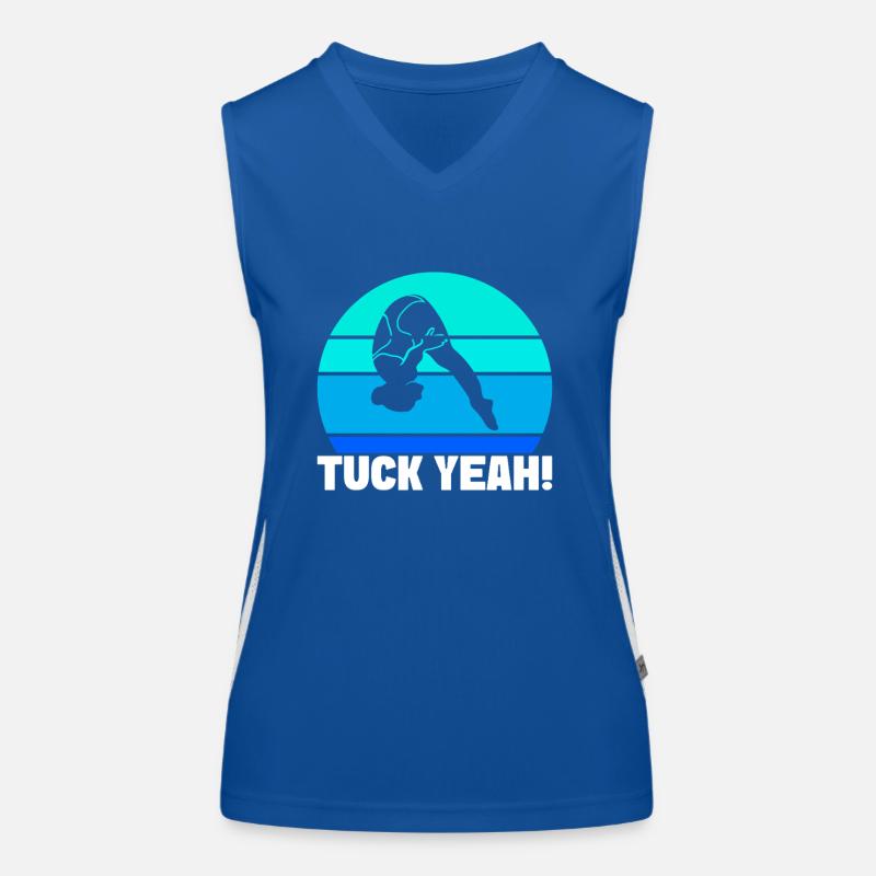 Diving diving board Women's Functional Contrast Tank Top