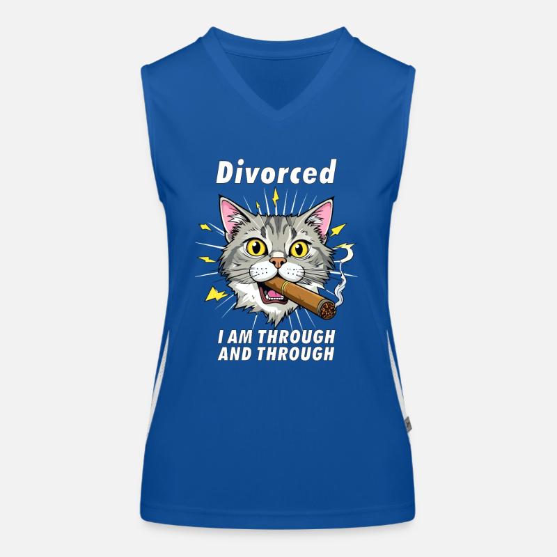 KATZE Zigarre Divorced Funktionelles Kontrast-Tank Top für Frauen
