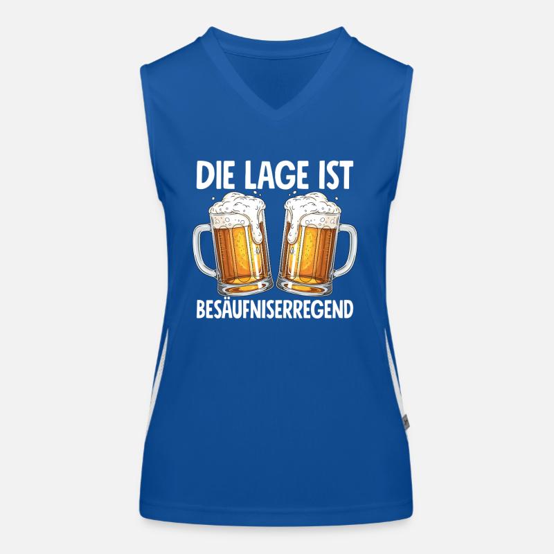 Die Lage Ist Besäufniserregend Funktionelles Kontrast-Tank Top für Frauen