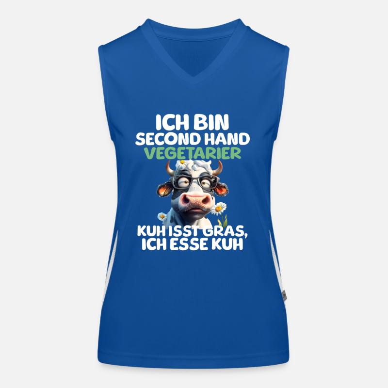 Second Hand Vegetarian Women's Functional Contrast Tank Top