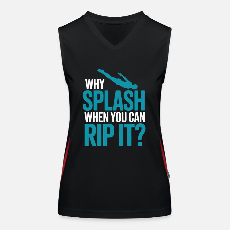 Diving diving board Women's Functional Contrast Tank Top