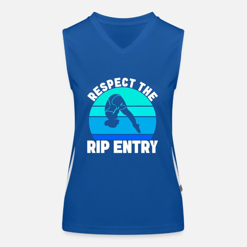 Diving diving board Women's Functional Contrast Tank Top
