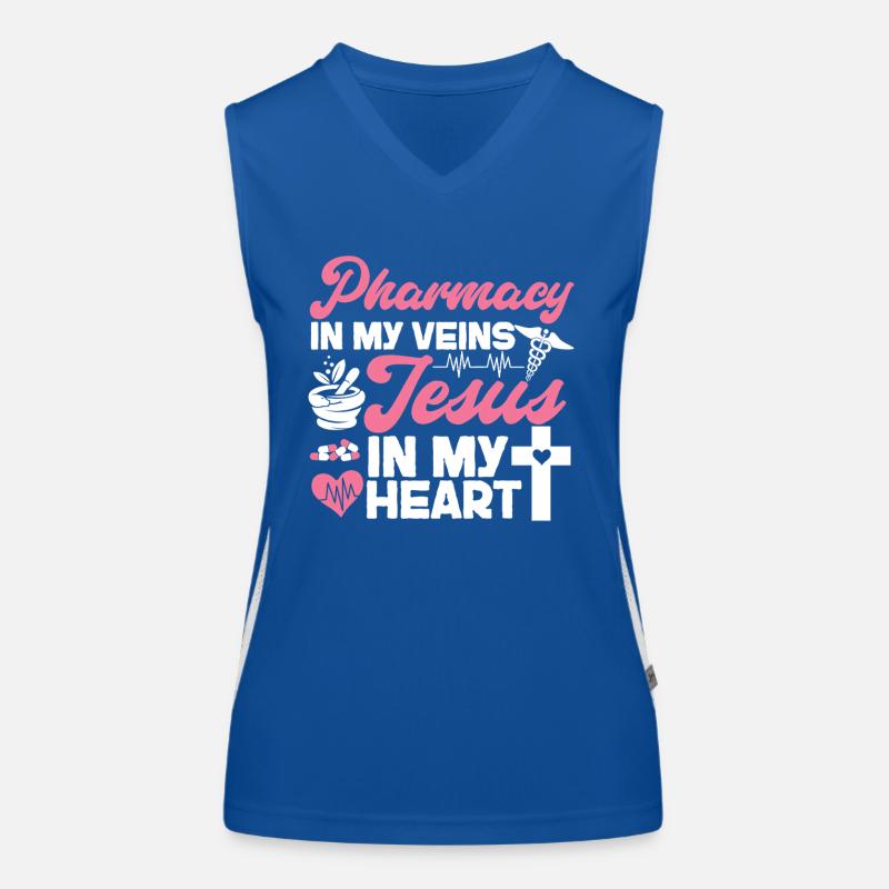 Pharmacy Tech Technician Funktionelles Kontrast-Tank Top für Frauen
