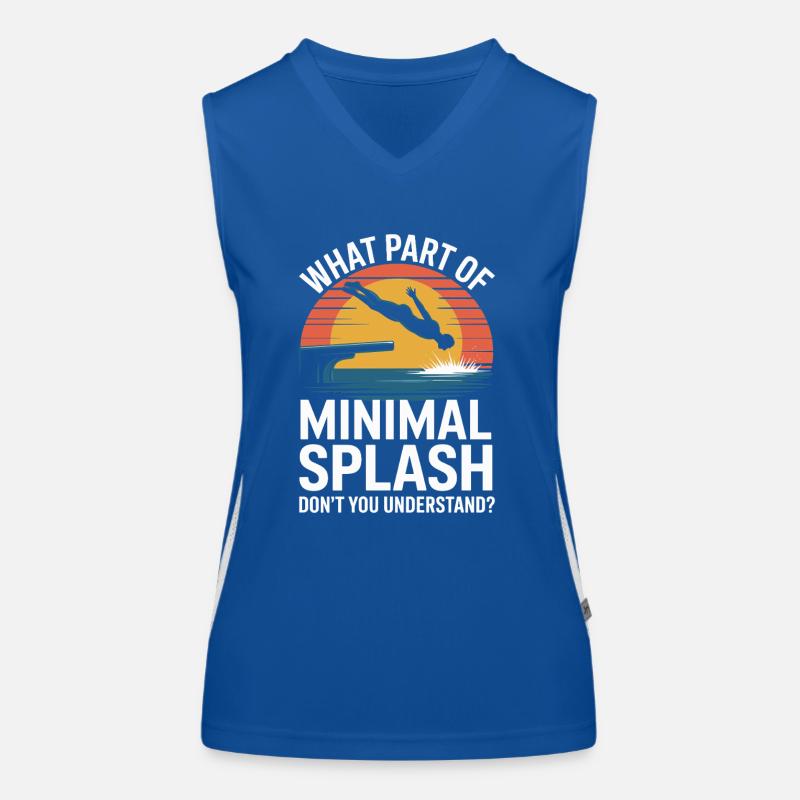 Diving diving board Women's Functional Contrast Tank Top