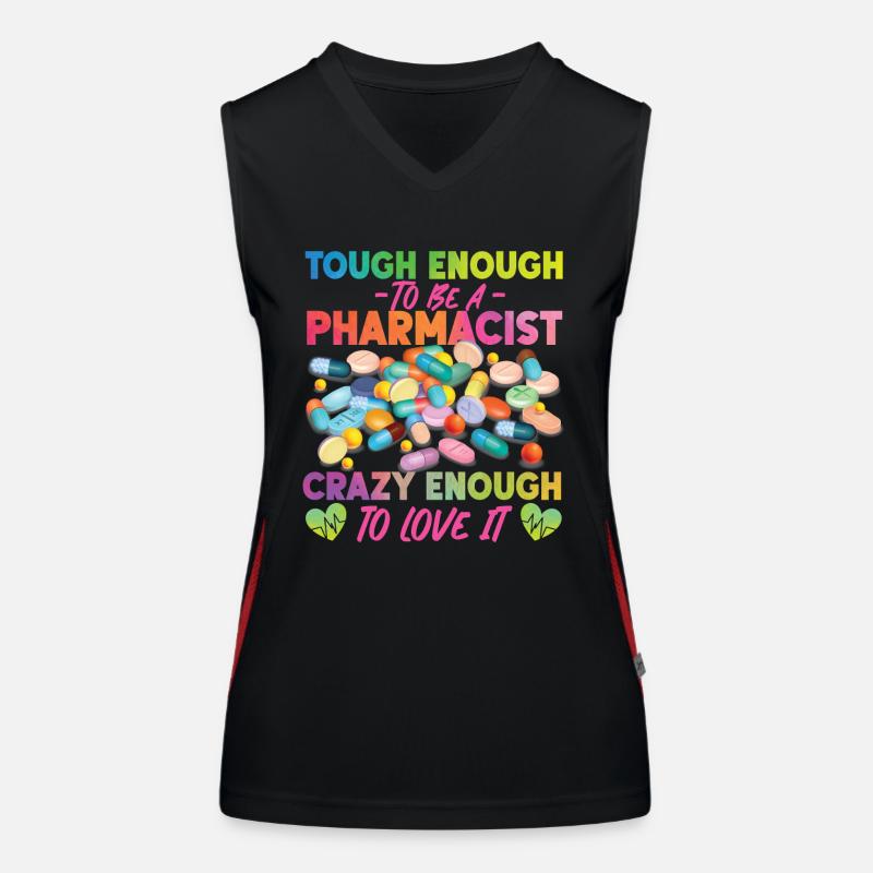 Pharmacy Tech Technician Funktionelles Kontrast-Tank Top für Frauen