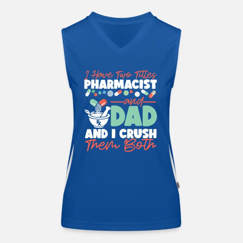 Pharmacy Tech Technician Funktionelles Kontrast-Tank Top für Frauen