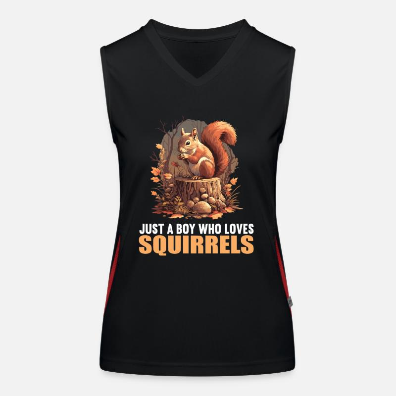 Eichhörnchen Funktionelles Kontrast-Tank Top für Frauen