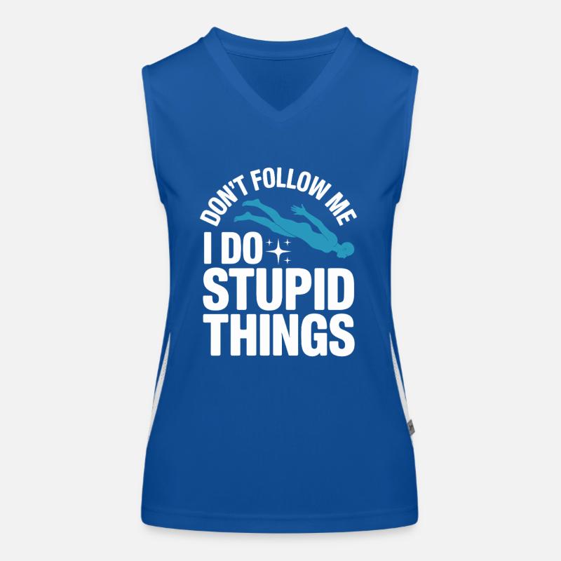 Diving diving board Women's Functional Contrast Tank Top