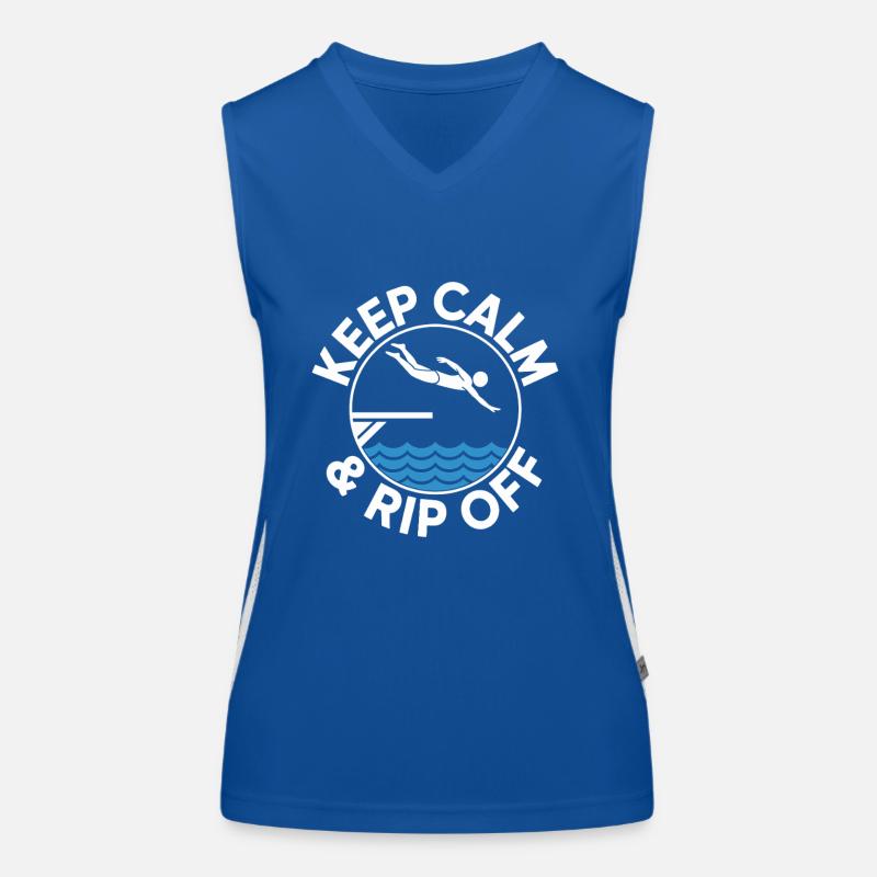 Diving diving board Women's Functional Contrast Tank Top