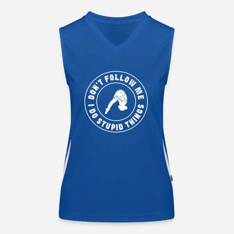 Diving diving board Women's Functional Contrast Tank Top