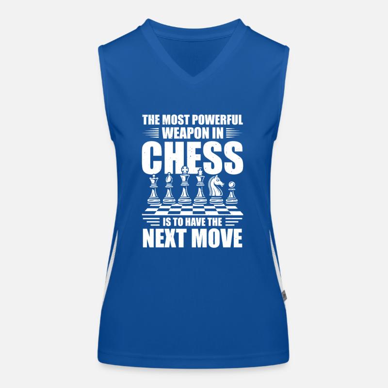 Powerful Weapon Chess Next Move Women's Functional Contrast Tank Top