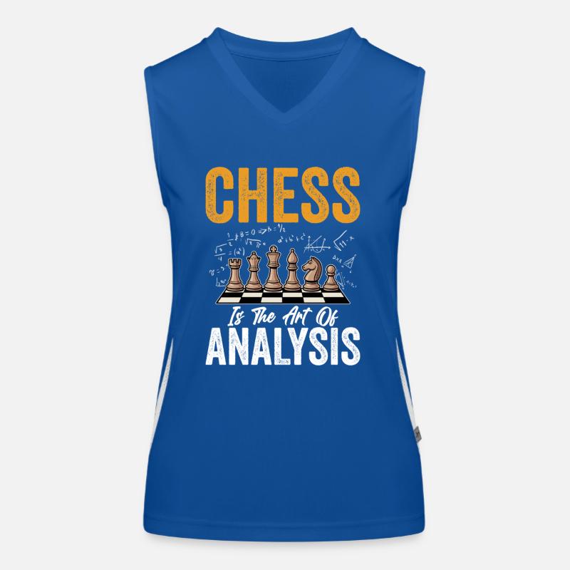 Chess Brain Teaser Board Game Chess Master Women's Functional Contrast Tank Top